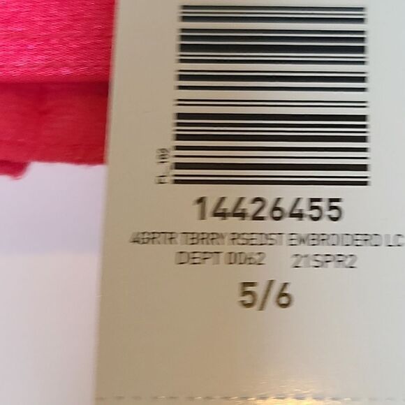 5X 6X Torrid Raspberry Pink Mesh Garter Belt Gold Floral Lace Lingerie Valentine - Picture 7 of 8